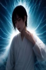 热血少年动漫封面，主角战斗姿态充满力量感，背景火焰特效绚丽，日本动漫典型风格