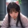 熊猫视频资深编辑林溪，年轻女性，在窗边办公桌上用笔记本记录内容，环境明亮整洁
